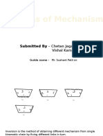 Inversions of Mechanisms: Submitted by - Chetan Jaganure