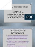 Introduction To Microeconomics