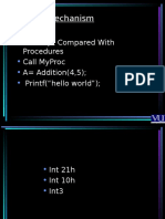 Interrupt Mechanism: Interrupt Compared With Procedures Call Myproc A Addition (4,5) Printf ("Hello World")