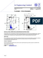 Flanged Basket Strainers IOM