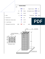 Column Design Name of Work