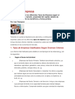 Tipos de Empresa Contabilidad