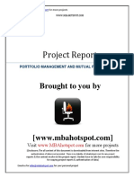 Portfolio Management and Mutual Fund Analysis PDF