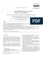 Molybdenum Disulphide-Titanium Low Friction