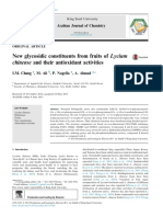 New Glycosidic Constituents From Fruits of Lycium Chinense and Their Antioxidant Activities