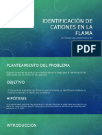 Identificación de Cationes en La Flama