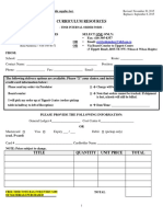 TDSB Curriculum Resources Order Form