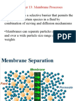 Chapter 13: Membrane Processes