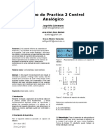 Informe de Practica 2 Control Analogico