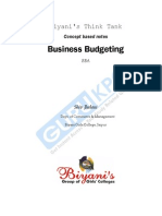 Business Budgeting