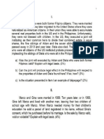 Civil Law Bar 2015 Questions