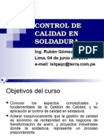 Control de Calidad en Soldadura Dia 123