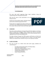 Section I - Specification For Instrumentation Telemetry For Reservoirs, Booster Station and Suction Tank