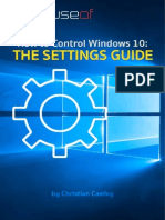 How To Control Windows 10 - The Settings Guide