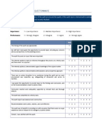 Internal Audit Survey Questionnaire