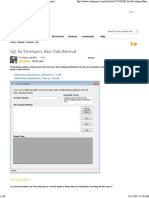 SQL For Developers - Basic Data Retrieval - CodeProject