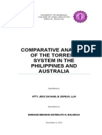 Sample Cover Page Comparative Analysis Balindua