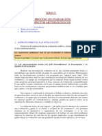 Tema 7 Proceso de Evaluacion Aspectos Metodologicos PDF