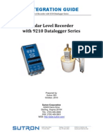 Radar Level Recorder With 9210 Datalogger Series: Integration Guide