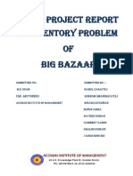 Live Project On Inventory Problem of Big Bazaar