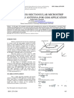 Design of 4X4 Rectangular Microstrip Phased Array Antenna For GSM Application