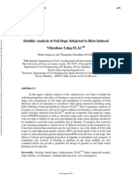 Stability Analysis of Soil Slope Subjected To Blast Induced Vibrations Using FLAC