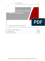 NG WDM Common Data Configuration