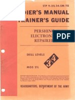 Soldier'S Manual Trainer'S Guide: Pershing Electronics Repairer