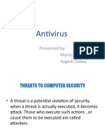 Antivirus: Presented By: Manoj Batra Yogesh Dubey