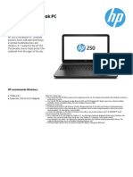 HP 250 G3 Notebook PC: Datasheet