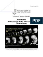 ANAT2341 Embryology: Early and Systemic Development: School of Medical Sciences