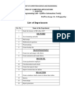 MCA-I SEM - MCA1610-Prog Lab-I-Office Automation Tools-Lab Manual PDF