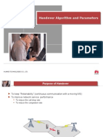 Handover Algorithm and Parameters