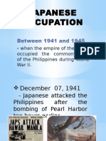 Japanese Occupation: Between 1941 and 1945