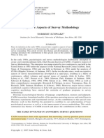 LEITURA AULA 3 Cognitive Aspects of Survey Methodology