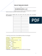 Ficha de Trabalho de Inglês 21