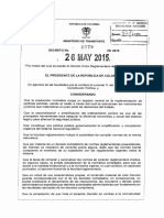 DUR 1079 DEL 26 DE MAYO DE 2015. Sector Transporte PDF