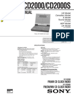 Service Manual: ICF-CD2000/CD2000S