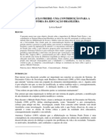 Método Paulo Freire - Uma Contribuição para A História Da Educação Brasileira