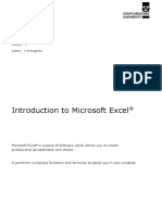 Ms Excel 2007