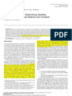 Critical Evaluation of Determining Swelling