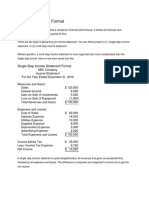 2 Income Statement Format