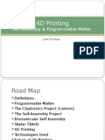 4D Printing: Self-Assembly & Programmable Matter