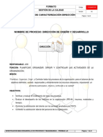 Ficha de Caracterizacion Proceso de Direccion