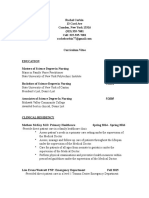 Rachel Corbin FNP - Curriculum Vitae