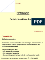 Cours Metrologie - Partie 2 - Incertitude de Mesure 1