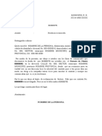 MODELO DE CARTA EDEESTE Deuda No Reconocida