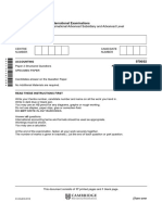 Cambridge International Examinations Cambridge International Advanced Subsidiary and Advanced Level