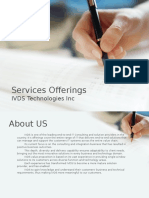 Services Offerings: IVDS Technologies Inc