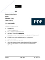 Business Statistics L3 Past Paper Series 3 2011